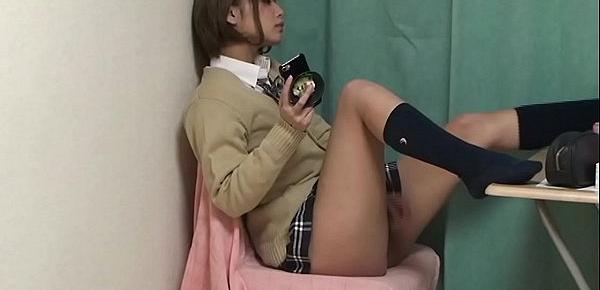  Japanese Schoolgirl Upskirt with miniskirt uniform